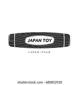 Vector illustration hand fidget jammer. A traditional Japanese toy kururin. Hand tricks. Icons, shortcuts, banners, brochures, business templates. Vector illustration isolated on white background.
