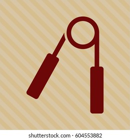 Ilustración vectorial del icono o símbolo de la empuñadura
