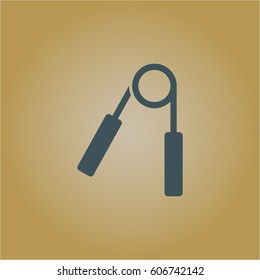 Ilustración vectorial del icono de la barquilla de la mano en color gris