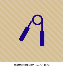 Vector Illustration of Hand gripper icon vector illustration
