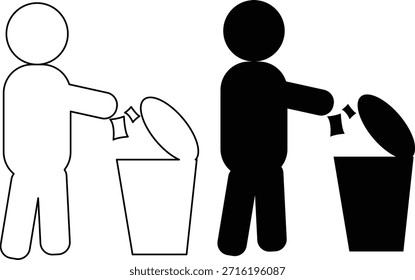 Ilustración vectorial de una mano que sostiene el barro o la sustancia sucia, icono desordenado de la mano, archivo del EPS para los proyectos creativos del diseño, ilustración editable de la mano del Vector.