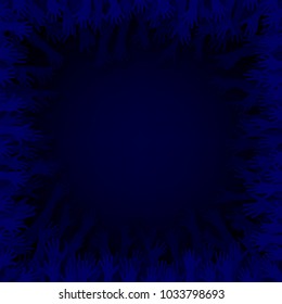 Vector illustration of hand in the hole, paper cut style