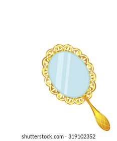 Vector Illustration Hand Mirror
