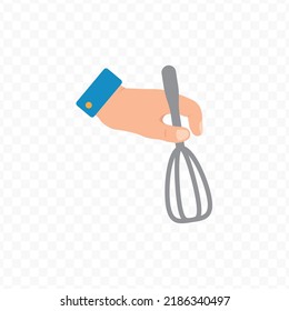 Vector illustration of hand mixer. Colored vector for website design .Simple design on transparent background (PNG).