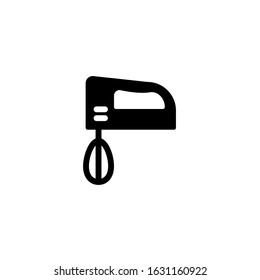 Vector illustration, hand mixer icon template.  