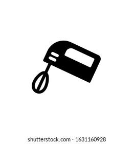 Vector illustration, hand mixer icon template.  