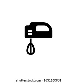 Vector illustration, hand mixer icon template.  