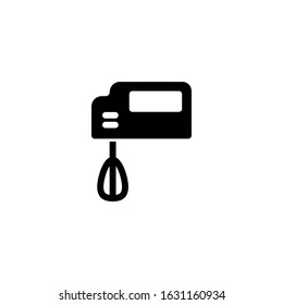 Vector illustration, hand mixer icon template.  