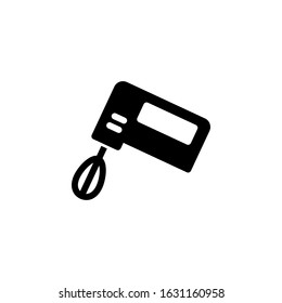 Vector illustration, hand mixer icon template.  