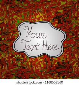 Vector illustration. Hand painted calygraphy set. Watercolor summer lettering phrases. Lettering Calligraphy. Seamless. Pictures on red, white and green colors.
