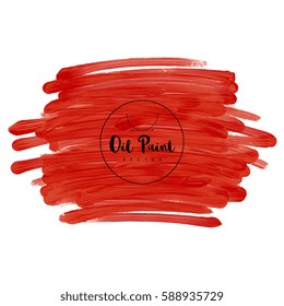 Vector illustration of Hand painted oil texture