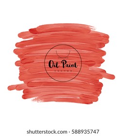Vector illustration of Hand painted oil texture