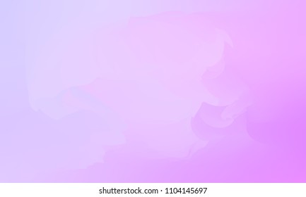 Vector illustration of hand painted watercolor texture. Abstract cloudy watercolor background. Waves, rainbow colors, watercolor sky. Gentle gradient texture for wallpapers, postcards, advertising.