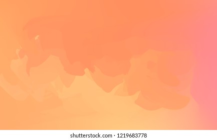 Vector illustration of hand painted watercolor texture. Abstract cloudy watercolor background. Waves, rainbow colors, watercolor sky. Gentle gradient texture for wallpapers, postcards, advertising.