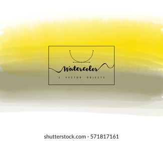 Vector illustration of Hand painted watercolor texture