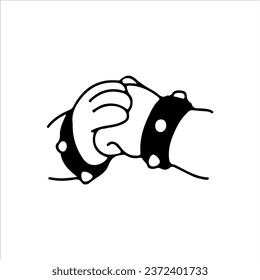 ilustración vectorial del punzón manual