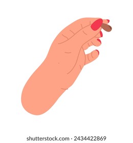 Vector illustration with hand putting seed to ground. 
Vector  of symbol  of agriculture. 