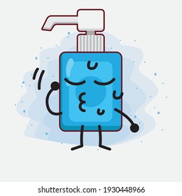 Vektorgrafik des handanisierenden Charakters mit süßem Gesicht, einfachen Händen und Beinlinien auf isoliertem Hintergrund. Flacher Cartoon-Doodle-Stil.