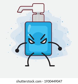 Vektorgrafik des handanisierenden Charakters mit süßem Gesicht, einfachen Händen und Beinlinien auf isoliertem Hintergrund. Flacher Cartoon-Doodle-Stil.