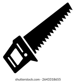 Ilustração vetorial de uma serra manual.