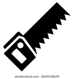Ilustração vetorial de uma serra manual.