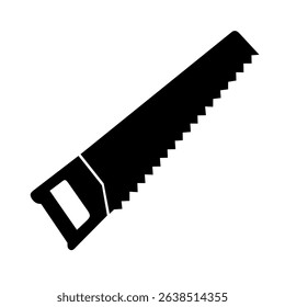 vector illustration of hand saw with trendy design