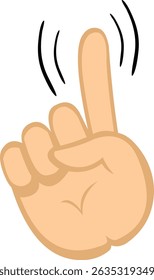 vector illustration hand saying no gesture