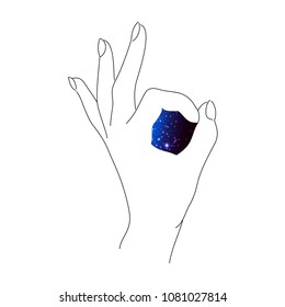 Vector illustration of a Hand Sketch