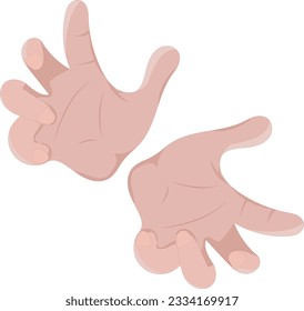Vektorgrafik einer Hand, die beide Hände zusammenbringt