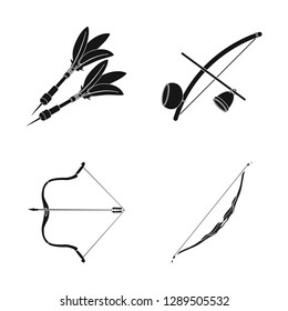 Vector illustration of hand and tribal icon. Collection of hand and nature vector icon for stock.