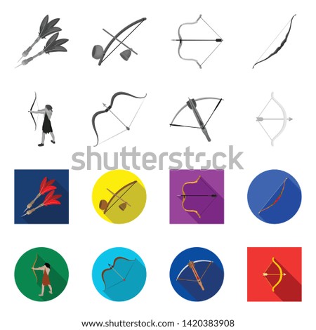 Vector illustration of hand and tribal icon. Collection of hand and nature stock vector illustration.