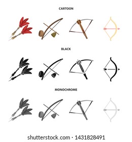 Vector illustration of hand and tribal logo. Set of hand and nature vector icon for stock.