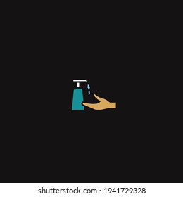 Ilustración vectorial del lavado manual