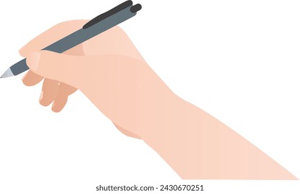 Ilustración vectorial de escritura a mano con lápiz