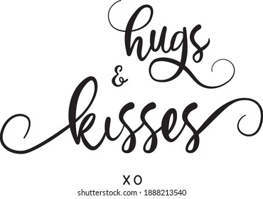 Vector Illustration Hand Written Lettering Phrase Script Calligraphy Black Isolated Element