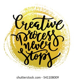 Vector illustration of hand written phrase, modern poster design concept, brush pen lettering for your unique design 