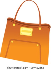 Vector illustration of handbag