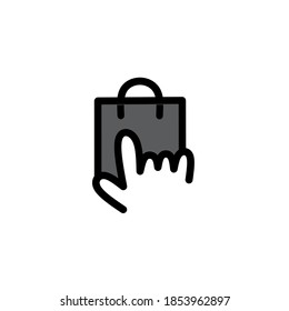 Vector illustration of a handbag