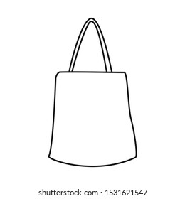 Vector illustration of handbag and minimarket logo. Graphic of handbag and sale vector icon for stock.