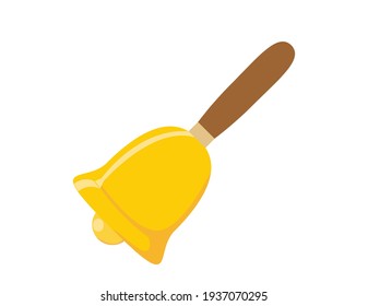 Ilustración vectorial de un timbre de mano.