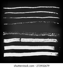 Vector illustration of hand-drawn chslk strokes.