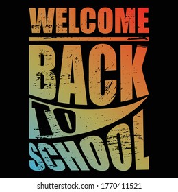 Vector illustration with hand-drawn lettering. "Back To School" Typography Vector graphic for t shirt. Vector graphic.
