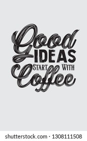 Vector illustration with hand-drawn lettering for prints and posters. Calligraphic design - Vector