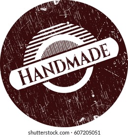 Vector Illustration of Handmade rubber grunge texture seal