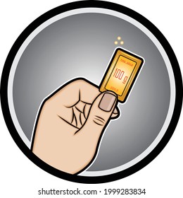 ilustración vectorial de las manos con lingotes de oro de metal precioso