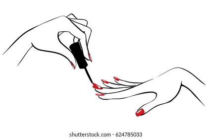 Long Nails Hand Stock Illustrations, Images & Vectors | Shutterstock