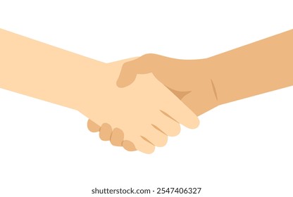 Vector illustration of hands shaking