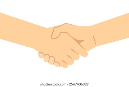 Vector illustration of hands shaking