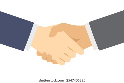 Vector illustration of hands shaking