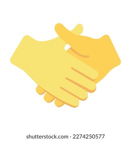 Vector illustration of the handshake cartoon